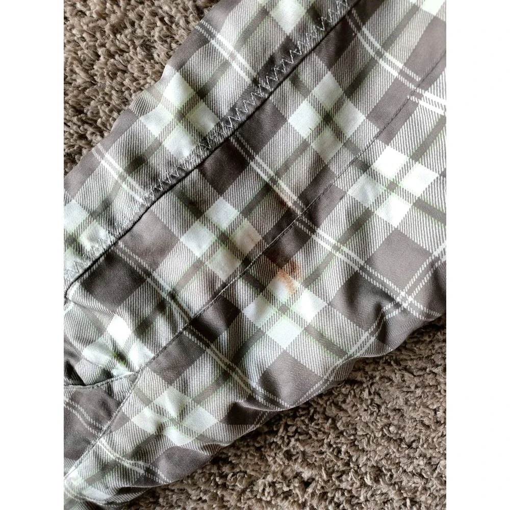 Firefly Winter Insulated Jacket Kids Size 14 Full Zip Fur Lined Hood Plaid